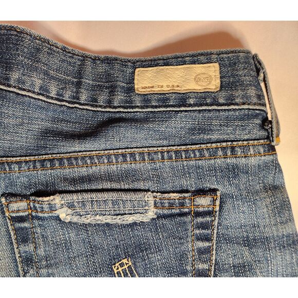 AG Adriano Goldschmied Distressed Cutoff Denim 26 Made in USA Costal Cowgirl - Picture 7 of 8